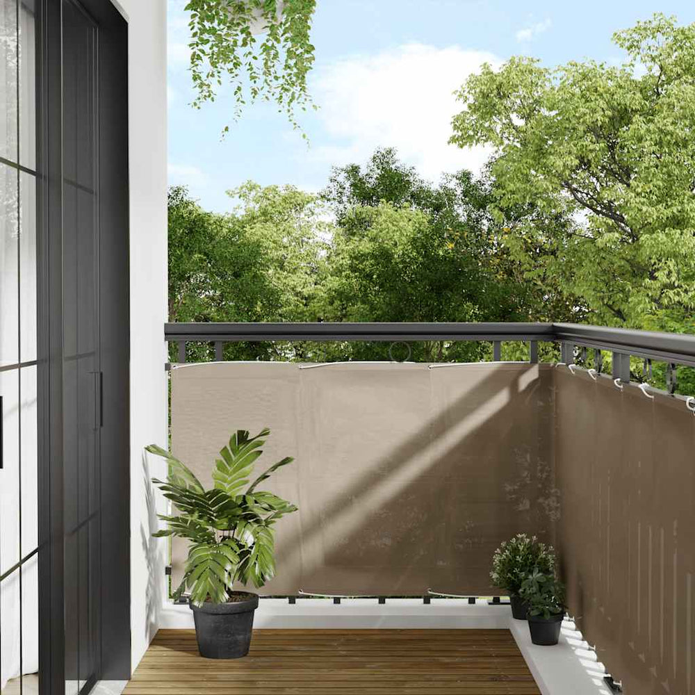 Balkon Sichtschutz Taupe 90x1000 cm