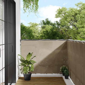 Balkon Sichtschutz Taupe 120x800 cm