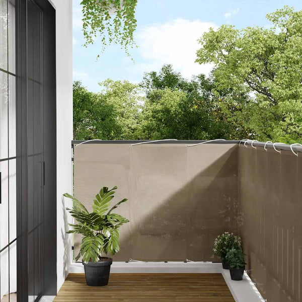 Balkon Sichtschutz Taupe 120x800 cm