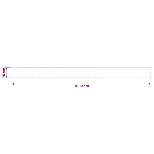 Dunkelgrüner Balkon-Sichtschutz 75x1000cm