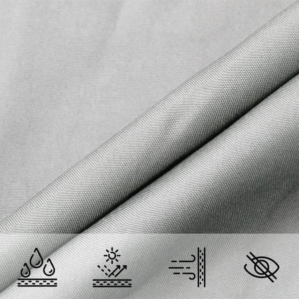 Hellgraues Sonnensegel 5x5 m