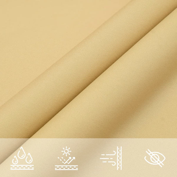 Sonnensegel Sandfarben 5x5m Polyester