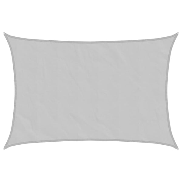 vidaXL Voile d'ombrage Gris clair 3x2 m 100% polyester Oxford