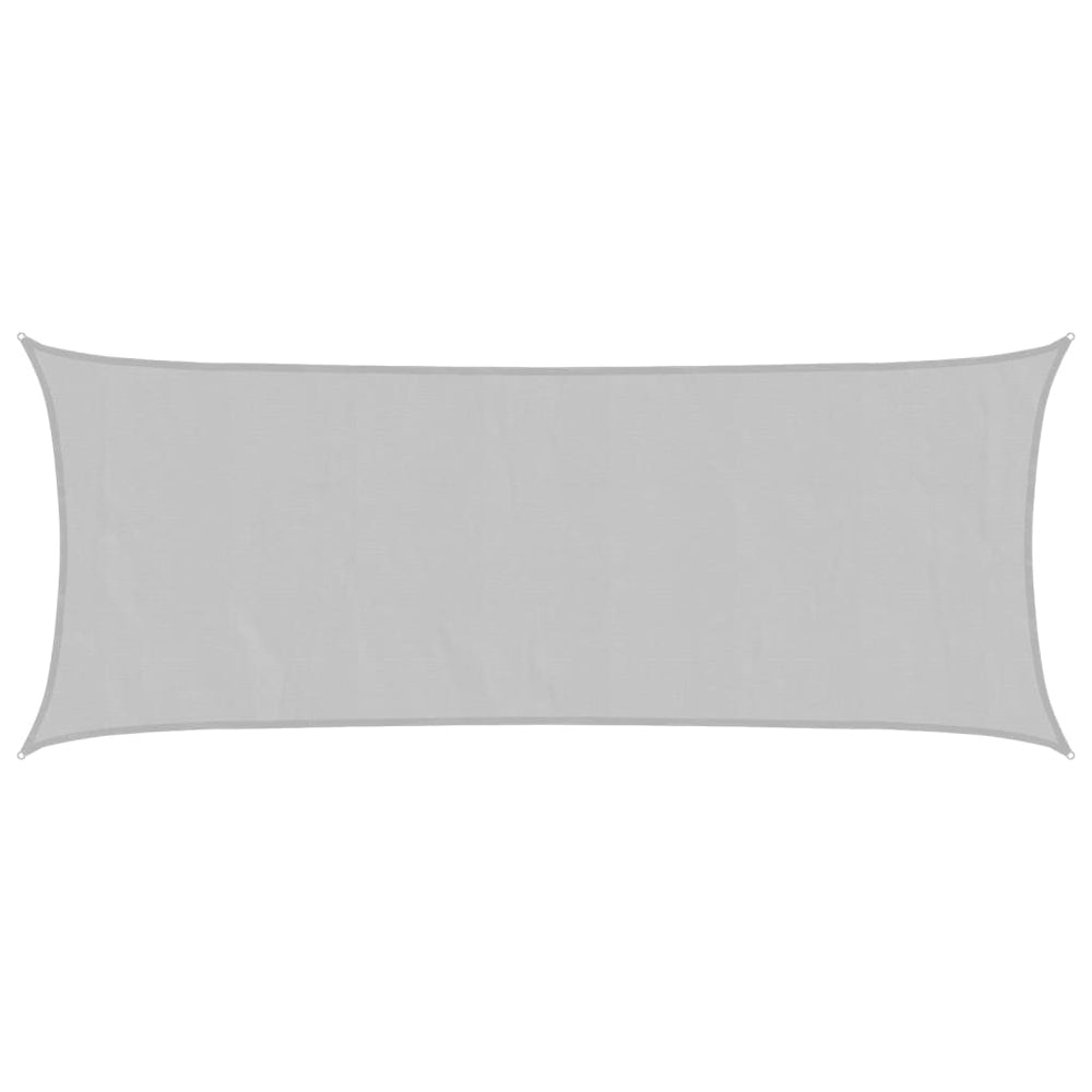 Hellgraues Sonnensegel 5x2 m Oxford Polyester