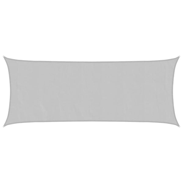 vidaXL Voile d'ombrage Gris clair 5x2 m 100% polyester Oxford