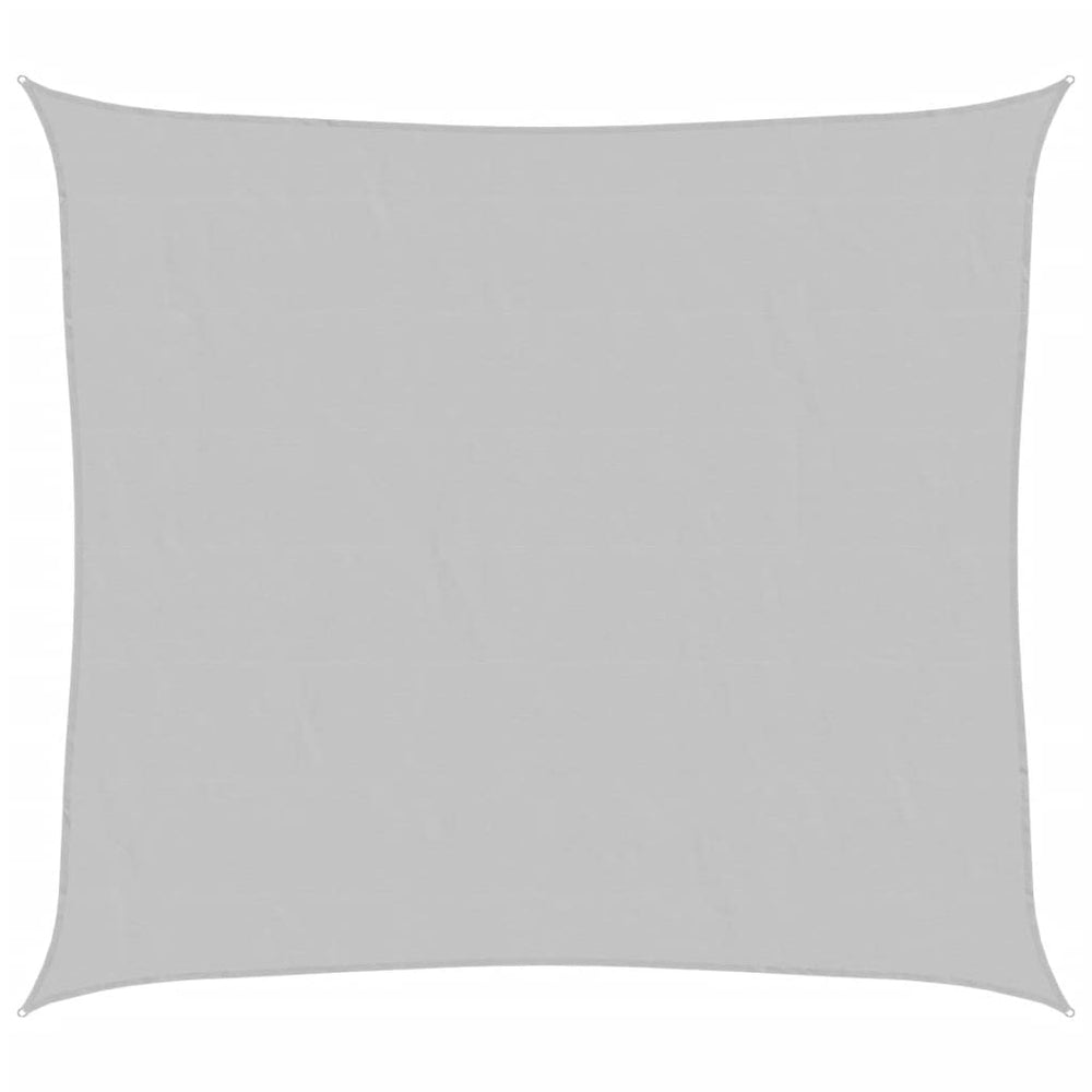 Hellgraues Sonnensegel, 3x2,5 m, Polyester Oxford
