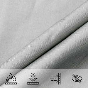 Hellgraues Sonnensegel, 3x2,5 m, Polyester Oxford