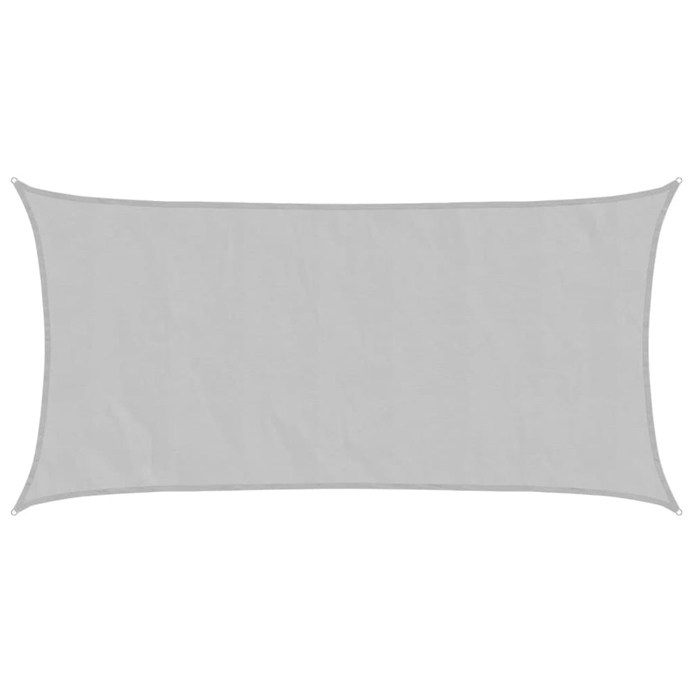 Hellgraues Sonnensegel 4,5x2,5m Polyester