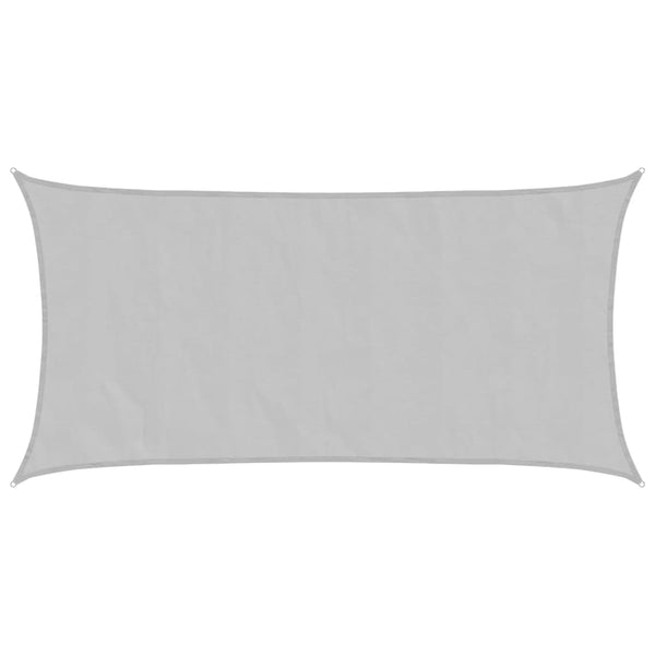 vidaXL Voile d'ombrage Gris clair 4,5x2,5 m 100% polyester Oxford