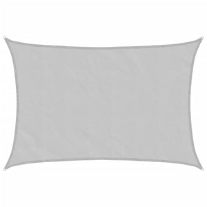 vidaXL Voile d'ombrage Gris clair 4,5x3,5 m 100 % polyester Oxford