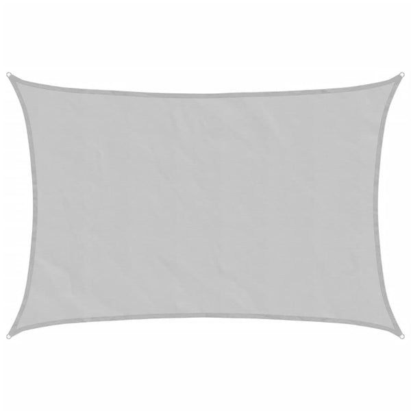 Hellgraues Sonnensegel 5x3,5m Polyester Oxford