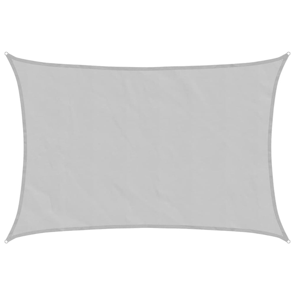 Hellgraues Sonnensegel 6x4m Oxford Polyester