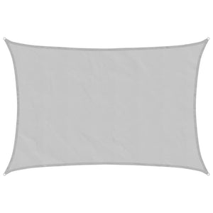 Hellgraues Sonnensegel 6x4m Oxford Polyester