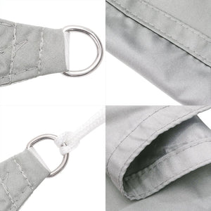 Hellgraues Sonnensegel 6x4m Oxford Polyester