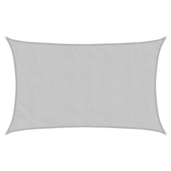 Hellgraues Sonnensegel 8x5 m aus Polyester Oxford