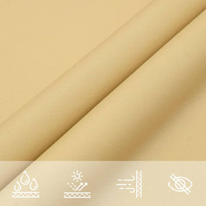 Sonnensegel Sand 3,5x2m Polyester Oxford