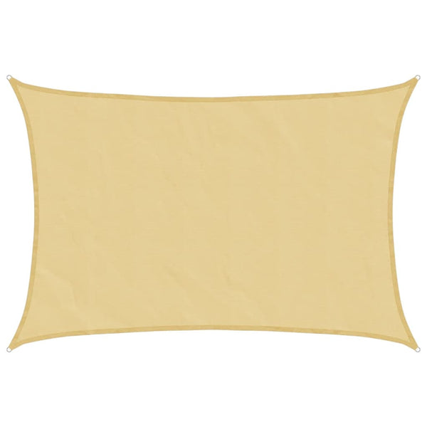 Sonnensegel Sandfarben 3,5x2,5m Polyester