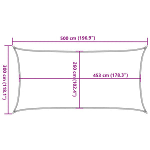 Sonnensegel Sandfarben 5x3 m