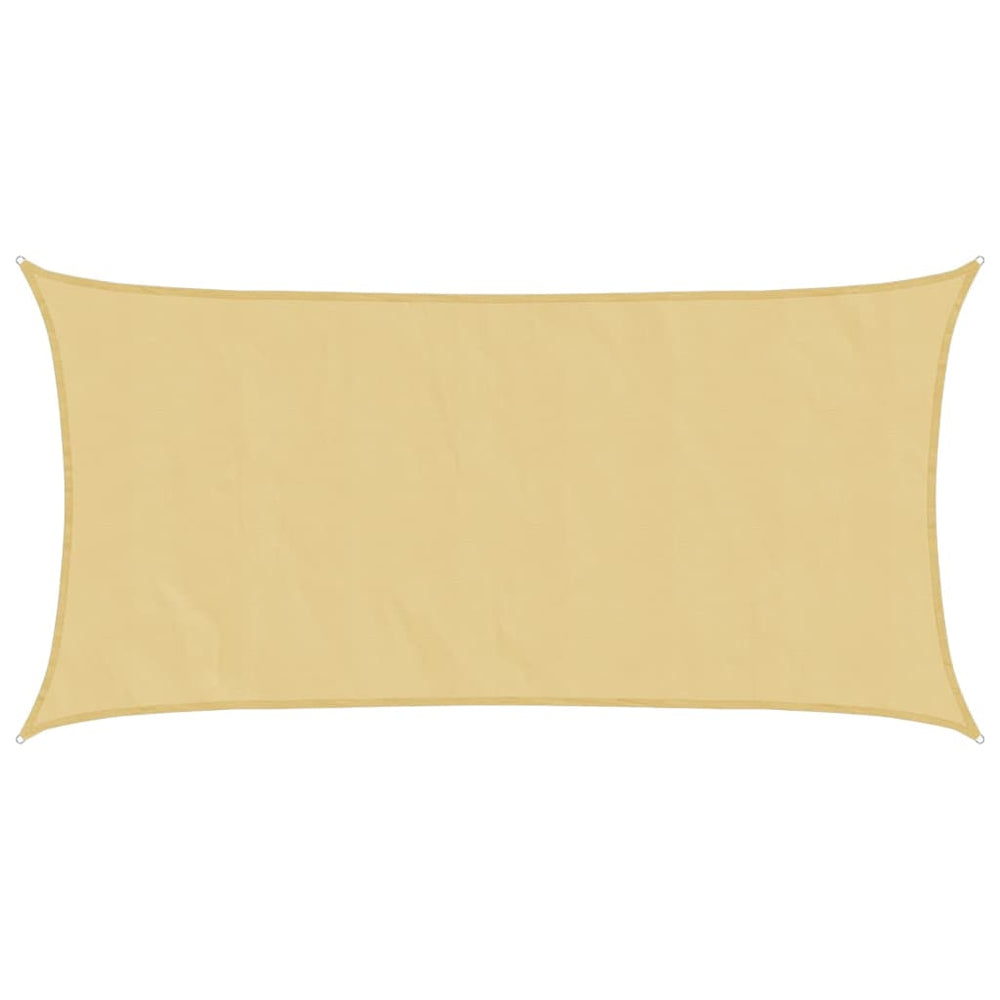 Sandfarbenes Sonnensegel 6x3 m