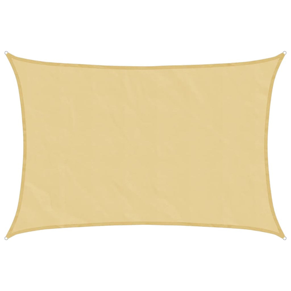 Sonnensegel Sand 4,5x3,5m Polyester Oxford
