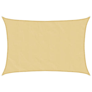 Sonnensegel Sand 4,5x3,5m Polyester Oxford