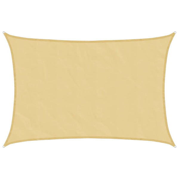 Sonnensegel Sand 4,5x3,5m Polyester Oxford