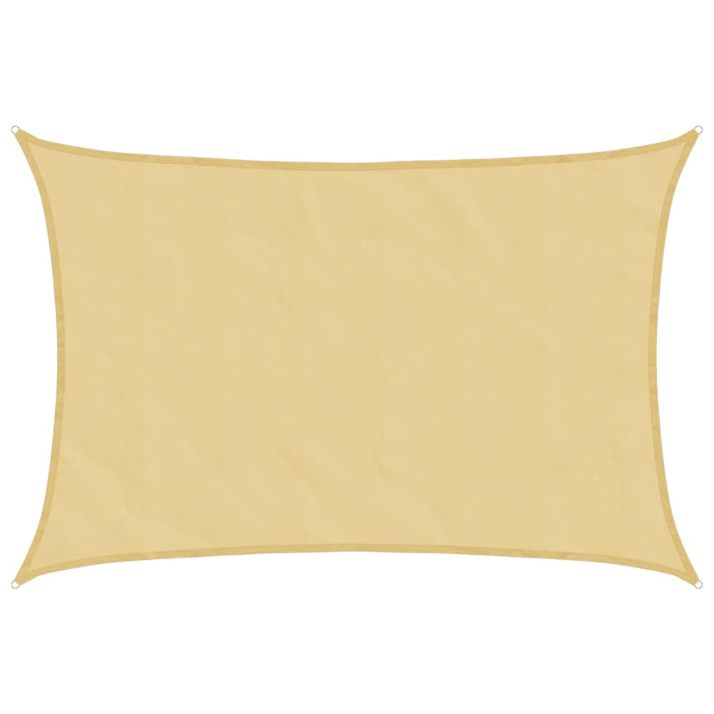 Sonnensegel Sandfarbe 5x4 m Polyester Oxford