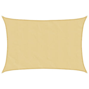 Sonnensegel Sandfarbe 5x4 m Polyester Oxford