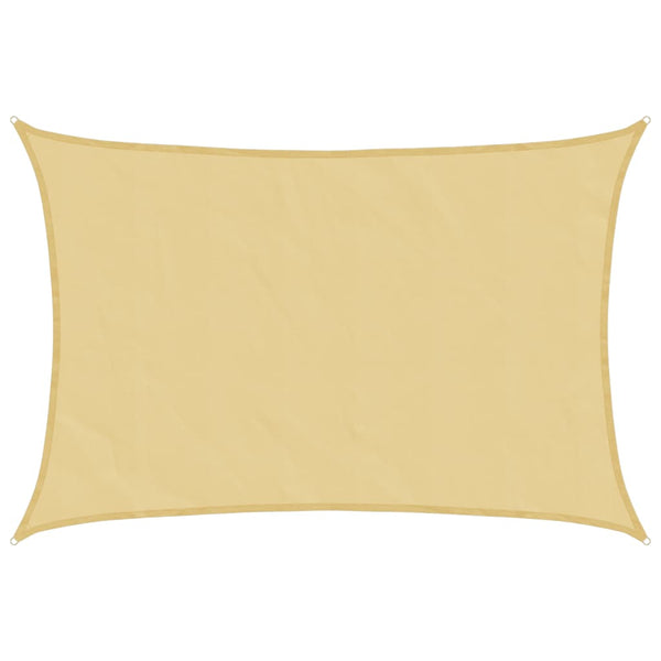 Sonnensegel Sandfarbe 5x4 m Polyester Oxford