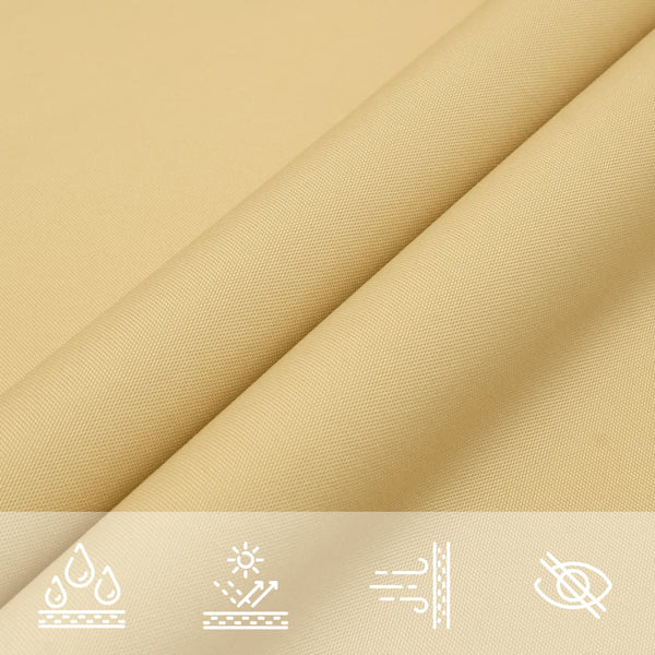 Sonnensegel Sandfarbe 5x4 m Polyester Oxford