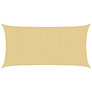 Sonnensegel Sandfarben 7x4 m Polyester