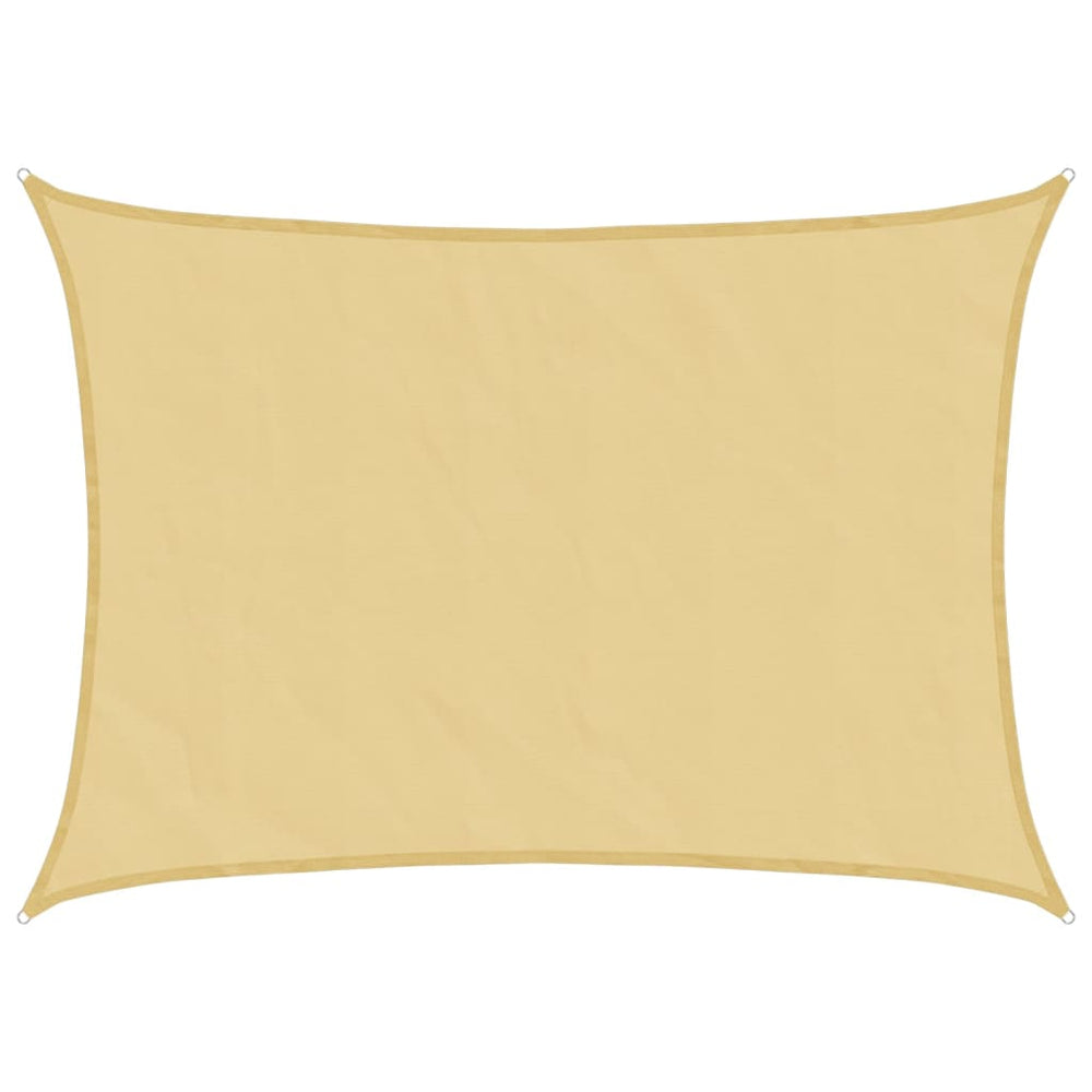 Sandfarbenes Sonnensegel 7x5 m