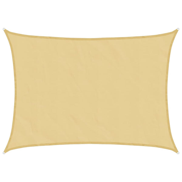 Sandfarbenes Sonnensegel 7x5 m