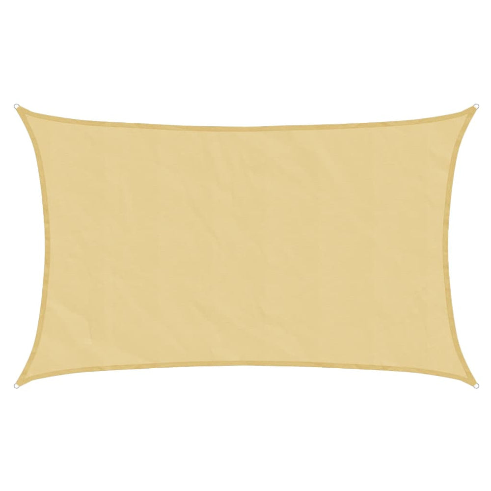 Sonnensegel Sandfarben 8x5 m Polyester Oxford