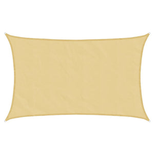 Sonnensegel Sandfarben 8x5 m Polyester Oxford