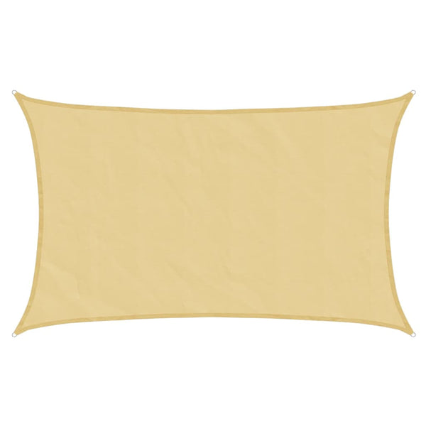 Sonnensegel Sandfarben 8x5 m Polyester Oxford