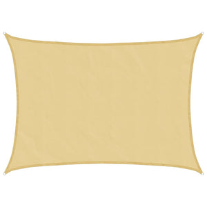 Sandfarbenes Sonnensegel, 8x6 m, Polyester Oxford