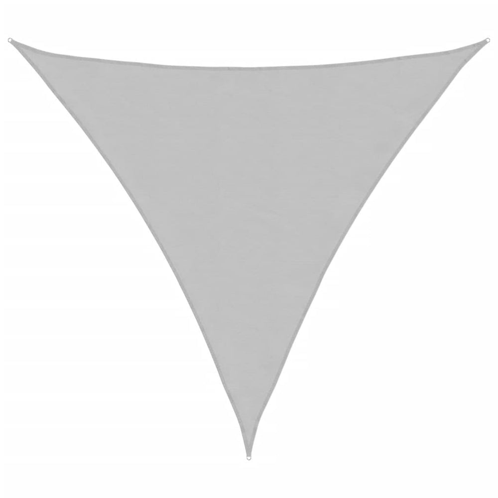 Hellgraues Sonnensegel 3x3x3 m