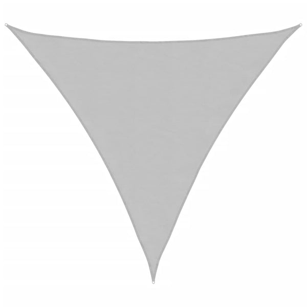 vidaXL Voile d'ombrage gris clair 3x3x3 m 100 % polyester Oxford