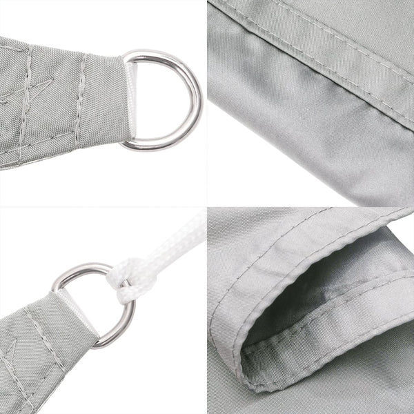 Hellgraues Sonnensegel 4,5 m Polyester Oxford