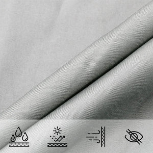 Hellgraues Sonnensegel 5x6x6 m