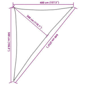 Sonnensegel Hellgrau 4x5x6,4m Polyester