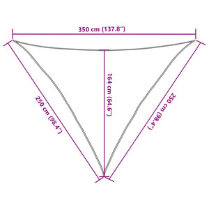 Sandfarbenes Sonnensegel, 2,5x2,5x3,5 m