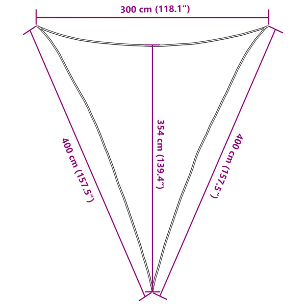 Sonnensegel Sandfarben 3x4x4 m