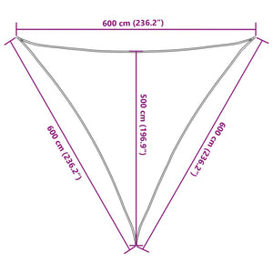 Sonnensegel Sandfarbe 6x6x6 m