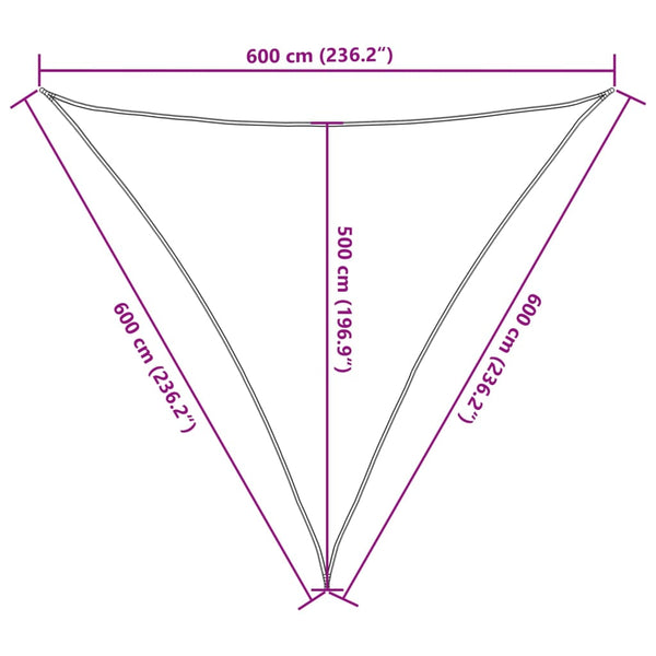 Sonnensegel Sandfarbe 6x6x6 m