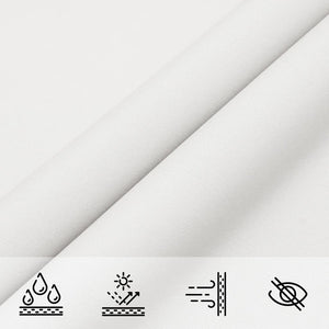 Weißes Sonnensegel 2x2x2 m Polyester