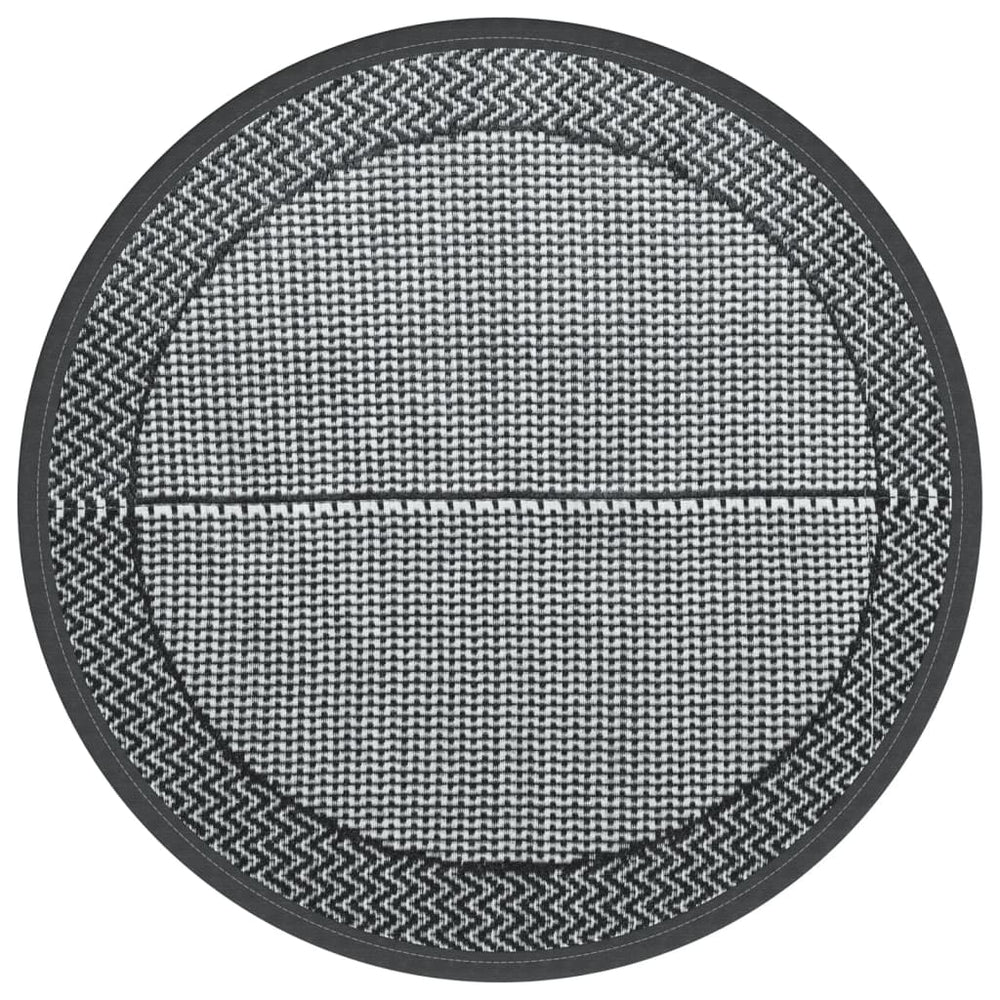 Grauer Outdoor-Teppich ARAKIL Ø120cm