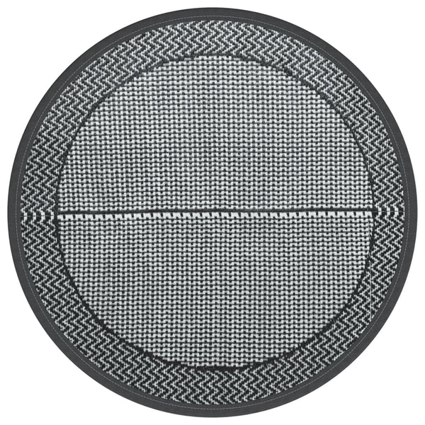 Grauer Outdoor-Teppich ARAKIL Ø120cm