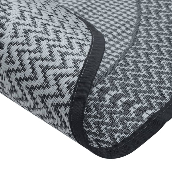 Grauer Outdoor-Teppich ARAKIL Ø120cm